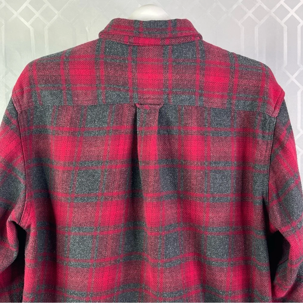 Orvis Classic Collection Heavyweight Flannel Shacket w/Hand Pockets Red Plaid XL